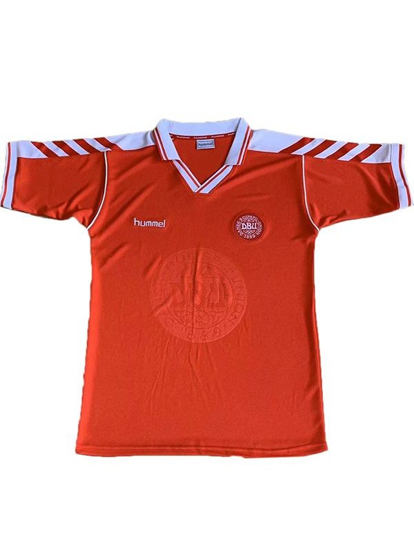 Denmark home retro soccer jersey maillot match men's 1st sportwear football shirt 1998